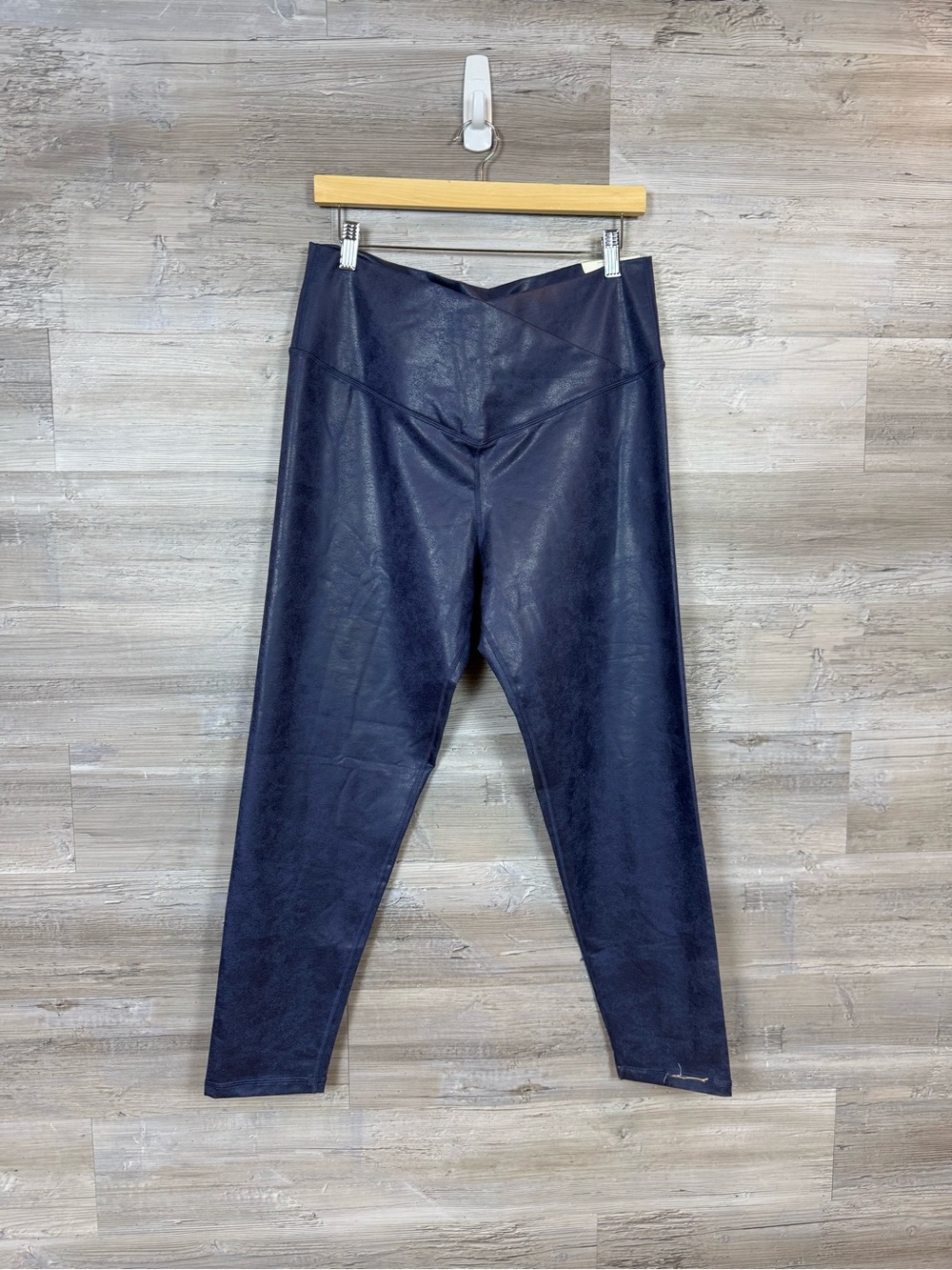 NWT Aerie Offline Hugger Crossover High Waisted Crackle Leggings XXL Blue
